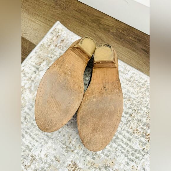 Kelsi Dagger Brooklyn Kellum Ankle Boot Black Leather Western Mule Slide 6.5 - Picture 8 of 9